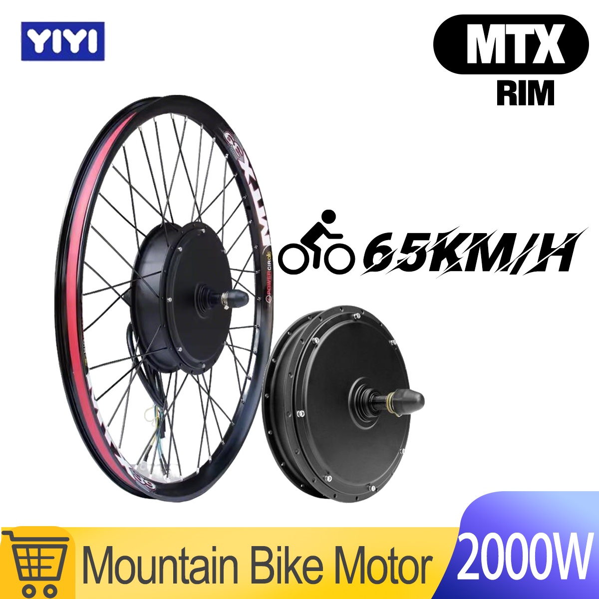 72V 5000W Hub Motor Kit - MTX 48V52V 2000W Ebike Motor Wheel