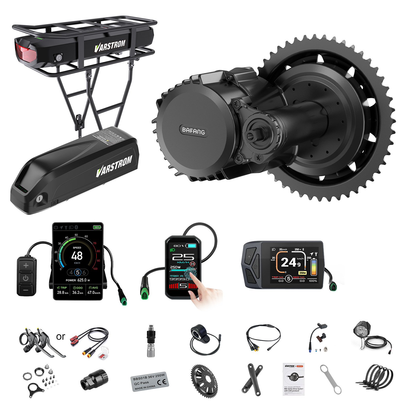 Mid Drive Motor Kit 52V 1000W - [US Shipping] Bafang Motor 750W 48V