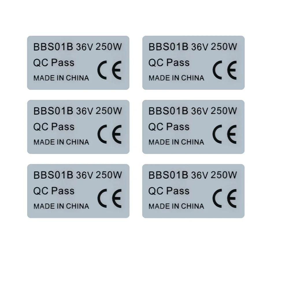 Bafang Bbs02B 48V 750W Mid Drive Kit - 6pcs 36V 250W 48V 750W Stickers