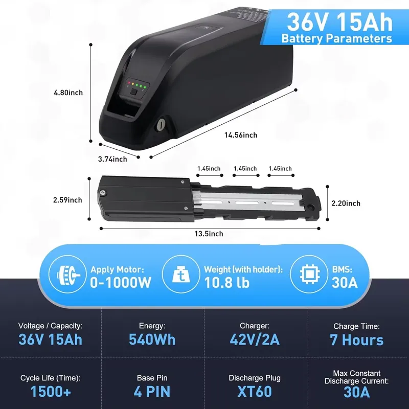 Hailong E-Bike Battery 36V 48V - Ebike Battery 48V 20Ah Hailong ulasan dan harga