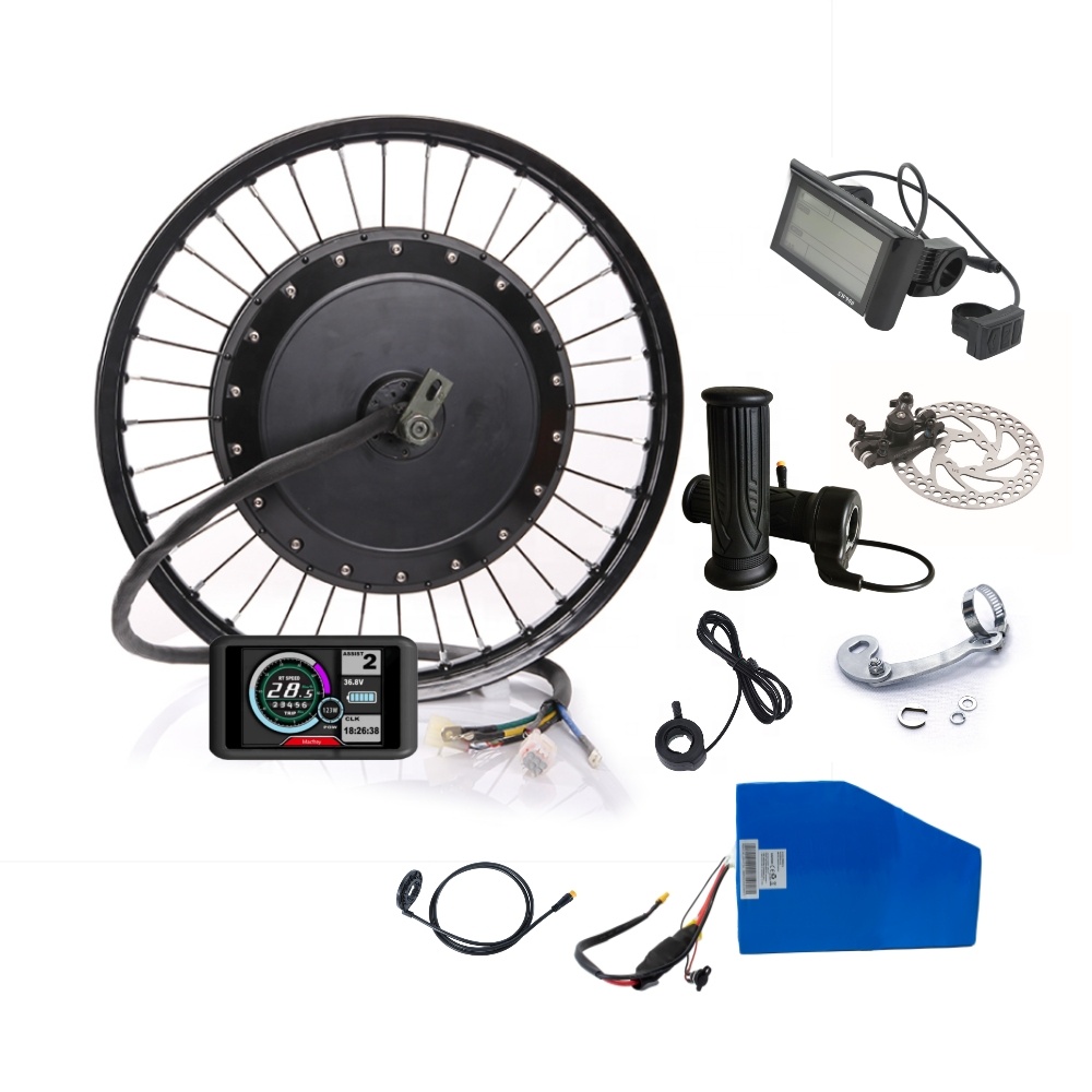 Big Torque Electric Bicycle Bi - 72V 5000W Hub Motor Kit ulasan dan harga