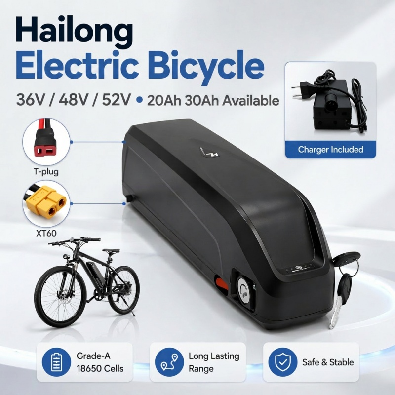 Multi-Size Ebike Battery Hailo - Ebike Battery 48V 20Ah Hailong ulasan dan harga