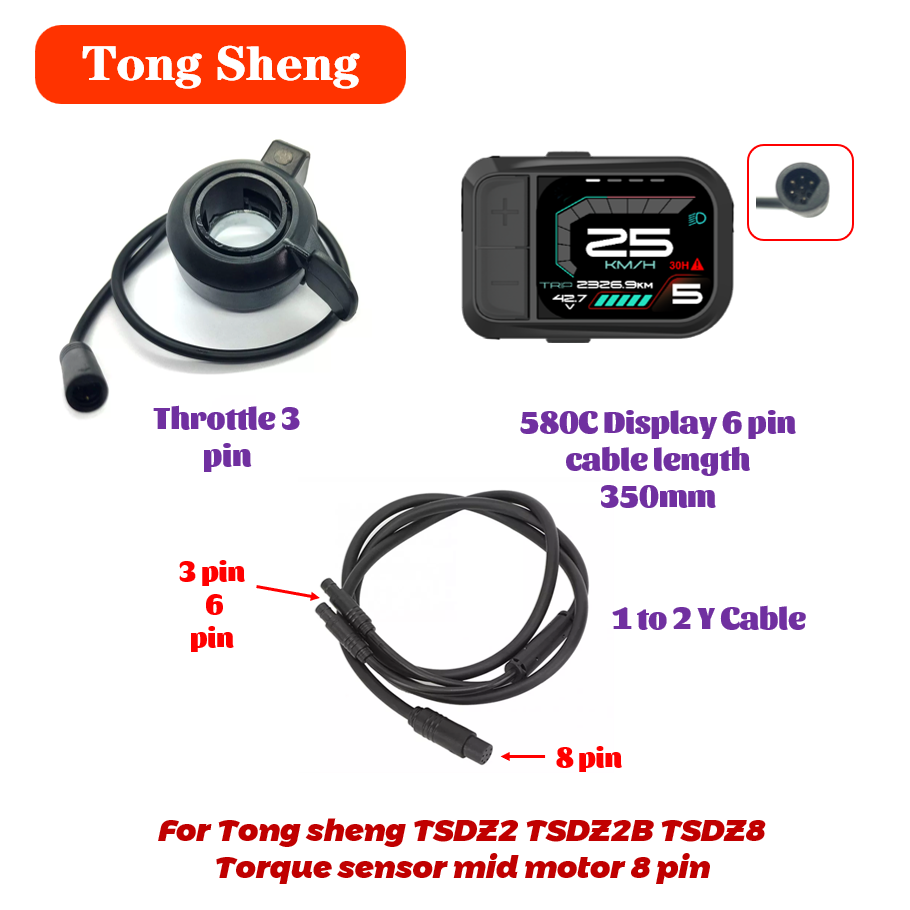 Tongsheng TSDZ2 TSDZ2B Throttl - Tongsheng Tsdz2B Mid Drive Motor ulasan dan harga