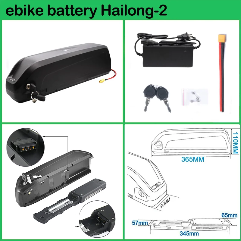 Hailong 36 52 60 72v 48v 20ah  - Ebike Battery 48V 20Ah Hailong ulasan dan harga