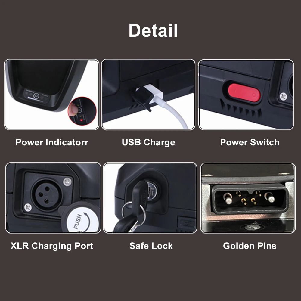 Hailong 36 52 60 72v 48v 20ah  - Ebike Battery 48V 20Ah Hailong ulasan dan harga