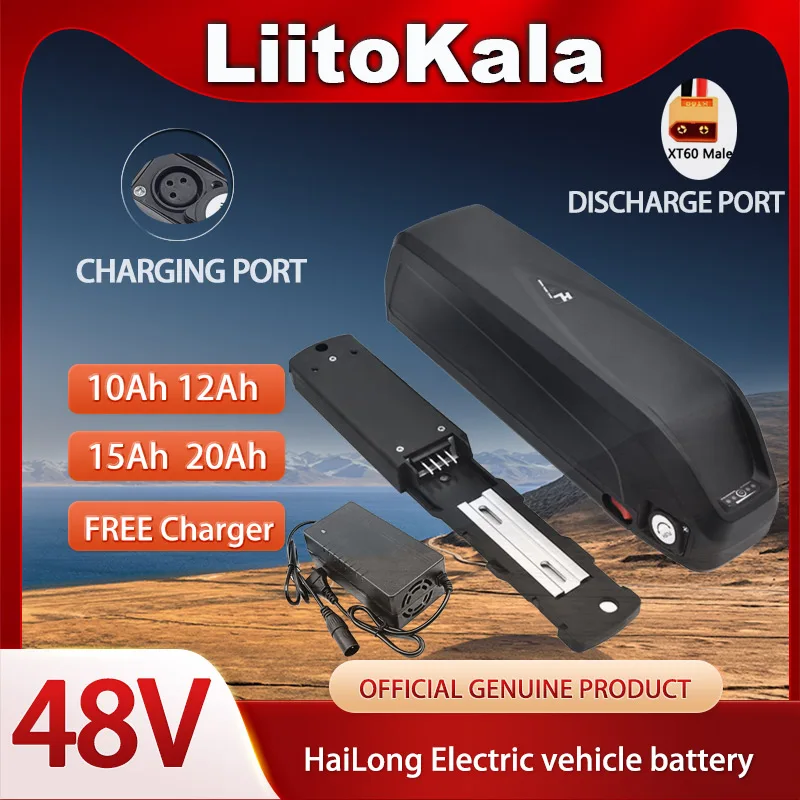 Liitokala 48V Electric Bicycle - Ebike Battery 48V 20Ah Hailong ulasan dan harga