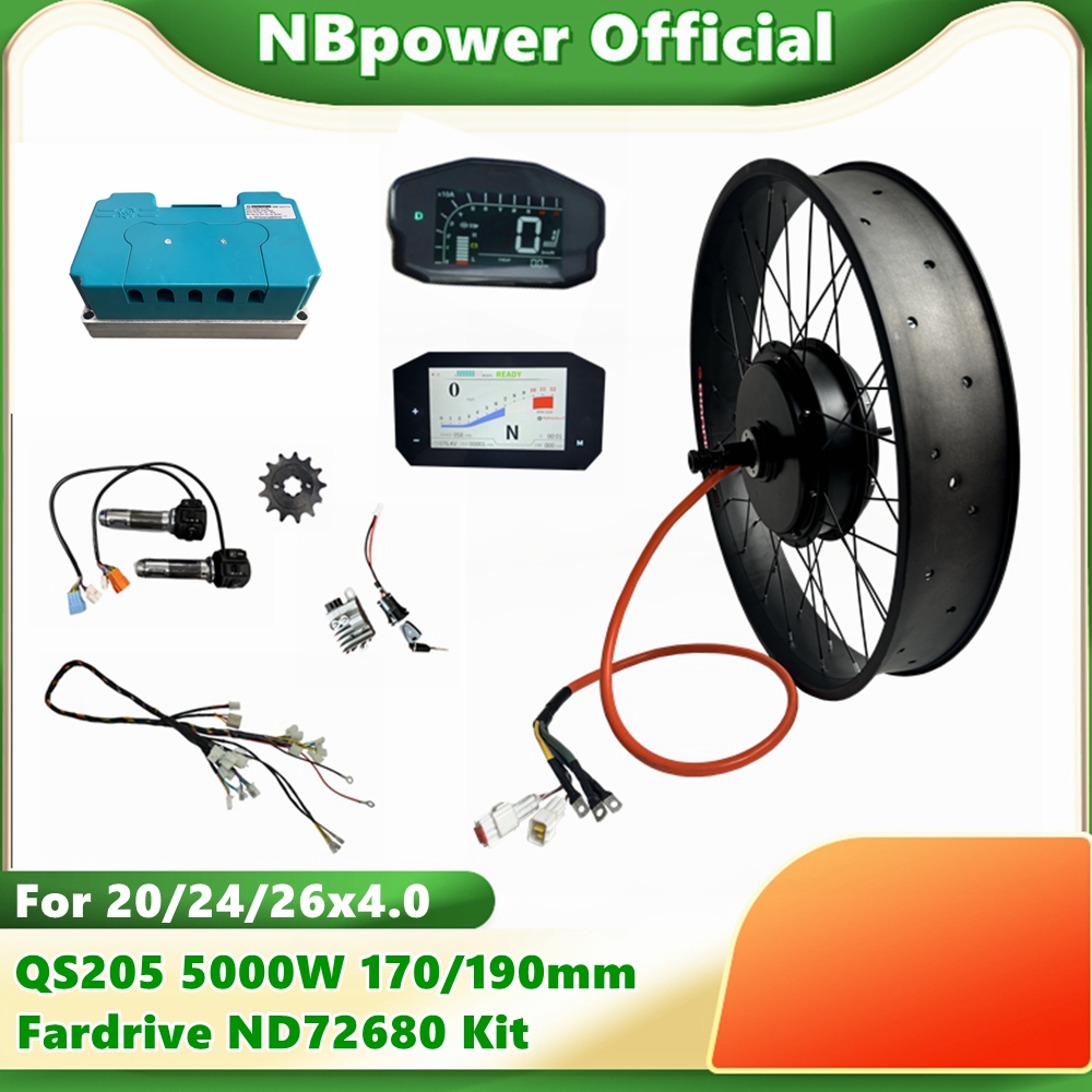 NBpower QS205 72V 5000W 170/19 - 72V 5000W Hub Motor Kit ulasan dan harga