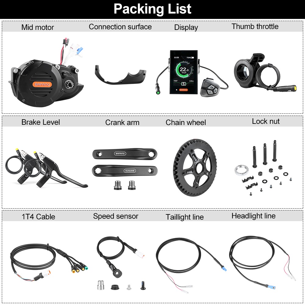 Bafang M620 G510 48V 52V 1000W - Mid Drive Motor Kit 52V 1000W ulasan dan harga