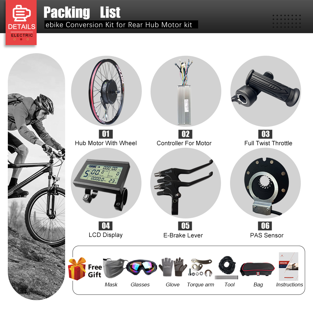 Electric Bike Conversion Kit 7 - Ebike Conversion Kit 72V 3000W ulasan dan harga