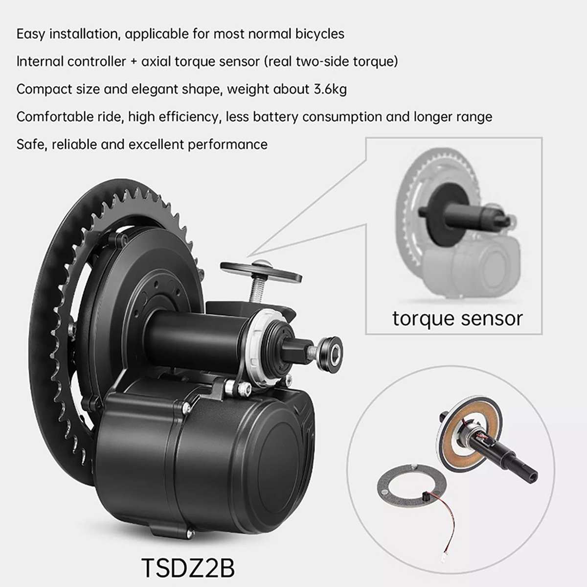 New Version Tongsheng 48V 500W - Tongsheng Tsdz2B Mid Drive Motor ulasan dan harga