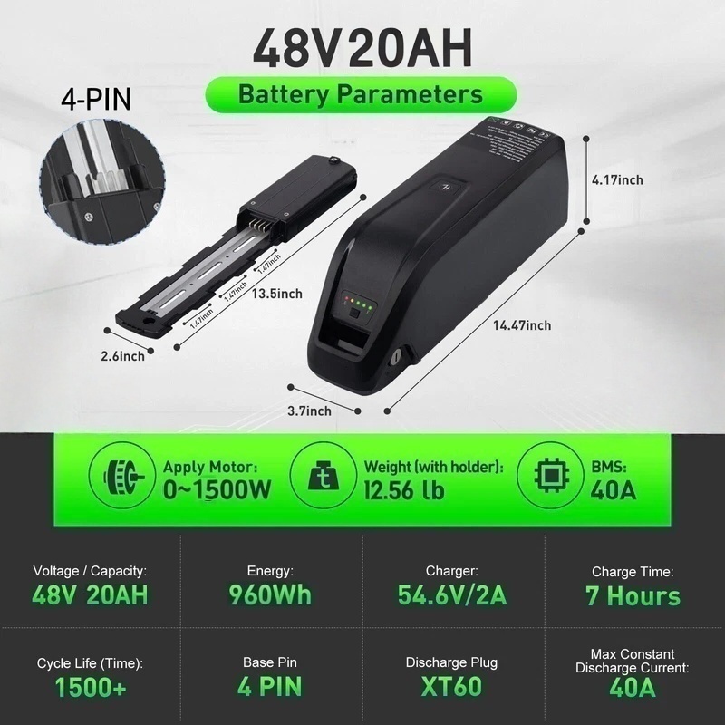 Hailong E-Bike Battery 36V 48V - Ebike Battery 48V 20Ah Hailong ulasan dan harga